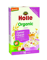 Įvairių grūdų sausi pusryčiai su vaisiais kūdikiams nuo 10 mėn., ekologiški, Holle, 250g