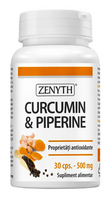 Maisto papildas CURCUMIN & PIPERINE 30kaps. Zenyth