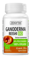 Maisto papildas „Organic Reishi“, ekologiškas 60kaps. Zenyth