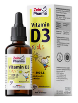 Vitaminas D3 vaikams, geriamieji lašai, 400 TV. Maisto papildas, Zein Pharma 10ml