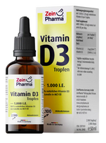 Vitaminas D3, geriamieji lašai, 1000 TV. Maisto papildas, Zein Pharma 50ml