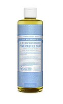 Dr. Bronner Magic Soap 75% ekologiškas muilas Bekvapis, itin švelnus 240ml, Dr. Bronner's