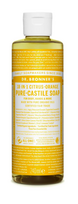 Skystas Kastilijos muilas veidui ir kūnui su citrusais, ekologiškas Dr. Bronner's, 240ml