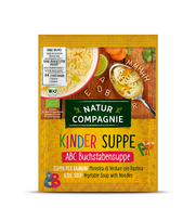 Ekologiška daržovių sriuba su raidelių makaronais, NATUR COMPAGNIE, 50 g
