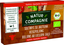 Jautienos sultinys be cukraus, ekologiškas NATUR COMPAGNIE (8 kub.), 96 g