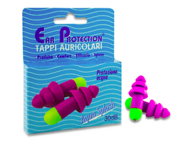 Ausų apsauginiai kamštukai Aqua Splash 30dB, 2vnt