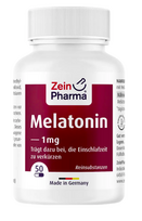 Melatoninas 1 mg. Maisto papildas, Zein Pharma 50 kaps.