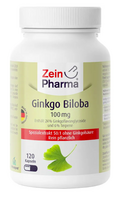 Ginkgo Biloba 100 mg. Maisto papildas, Zein Pharma 120 kaps.