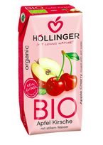 Obuolių ir vyšnių sulčių gėrimas, ekologiškas, Höllinger, 200 ml