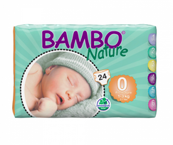 BAMBO sauskelnės PREMATURE, 1–3 kg, 24 vnt.