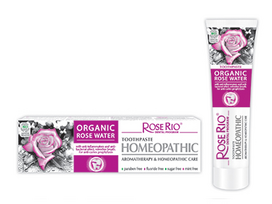 Homeopathic dantų pasta su rožių vandeniu, be fluoro, Rose rio, 65 ml