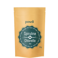 Spirulina ir Chlorella mixas 150 g (300 tab.), POWDI