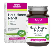 GSE Kompleksas odai, plaukams ir nagams. Maisto papildas, ekologiškas, 60 tabl.