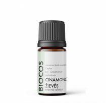 Cinamono žievės eterinis aliejus - Ceilonas, BIOCOS, 5ml