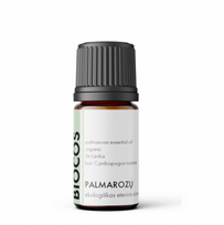Palmarozų (imbierinių citrinžolių) eterinis aliejus, 5 ml, BIOCOS