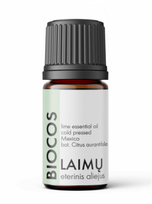 Laimų (žaliųjų citrinų) eterinis aliejus (ekologiškas), BIOCOS