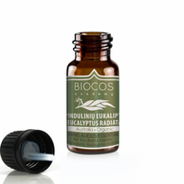 Spindulinių eukaliptų eterinis aliejus (ekologiškas), BIOCOS