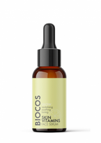 SKIN VITAMINS veido serumas su hialuronu, vitaminų kompleksu, kofeinu, BIOCOS