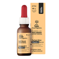 Vitamino C serumas veidui su šeivamed. ir svarainių ekstraktais, GG's True Organics, 30ml