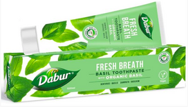 Dantų pasta BASIL su ekologišku baziliku, DABUR 100 ml