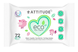 Drėgnos servetėlės kūdikiams, Attitude, 72 vnt.