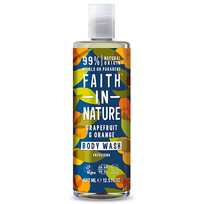 Dušo gelis su greipfrutais ir apelsinais, Faith in Nature, 400 ml