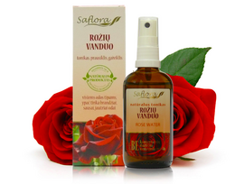 Rožių vanduo (hidrolatas) Saflora, 100 ml