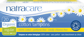 Tamponai „Regular“ (2 lašai) NATRACARE, 20 vnt.