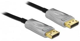 KABELIS DISPLAYPORT M/M 20 PIN V1.4 30M 8K 60HZ OPTYCZNY AKTYWNY JUODA DELOCK