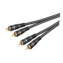 Wentronic AVK 132-500 5.0m - 2 x RCA - 2 x RCA - Männlich/männlich - Schwarz (50120)