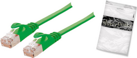 shiverpeaks BASIC-S -Cat.7 Rohkabel - 15m - RJ-45 - RJ-45 - Männlich/männlich -Cat.7 Rohkabel - U/FTP (STP) - Grün (BS75525-SLG)