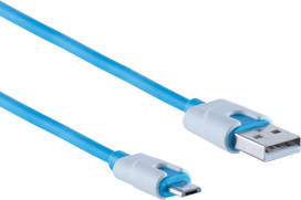 shiverpeaks BS14-50013 USB Kabel 2 m USB 2.0 USB A Micro-USB B Blau (BS14-50013)