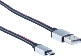 shiverpeaks BS14-50096 USB Kabel 0,9 m USB 2.0 USB A Micro-USB B Schwarz - Rot (BS14-50096)