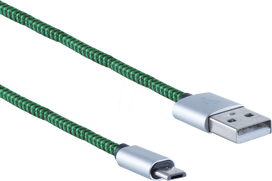 shiverpeaks BS14-50115 USB Kabel 0,9 m USB 2.0 USB A Micro-USB B Grün (BS14-50115)