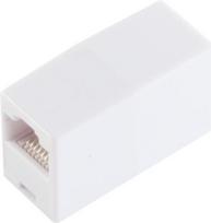 shiverpeaks ®-BASIC-S--Modular-IN-line Adapter-Verbinder - RJ45 Kupplung - RJ45 Kupplung, 8/8 - 8/8, 1:1 belegt, ungeschirmt, weiß (BS71220-8W)
