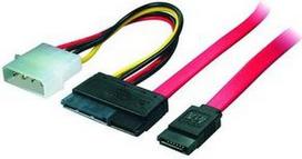 shiverpeaks 0.5m SATA 0.5m SATA 22-pin SATA 7-pin + 4-pin Molex Schwarz - Rot - Weiß - Gelb SATA-Kabel (BS-78237)