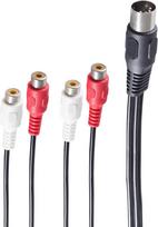 shiverpeaks BS10231 Audio-Kabel 0,2 m DIN (5-pin) 4 x RCA Schwarz (BS10231)