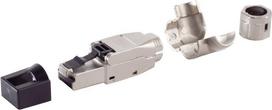 shiverpeaks ®-BASIC-S--Netzwerkstecker, cat. 8.1 Tool-less RJ45 Stecker, werkzeuglos, Winkel, STP (BS08-45010)