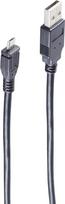 shiverpeaks BASIC-S USB 2.0 Micro Kabel, USB-A - Micro USB-B 3.0 m, USB-A Stecker - Micro USB-B Stecker (BS-77183)