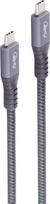 shiverpeaks ®-BASIC-S--USB-C Verbindungskabel--USB Kabel Typ-C Stecker auf Typ C Stecker, 4.0 Gen 3x2, PRO, 1,5m (BS13-67150)