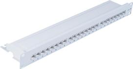 shiverpeaks ®-BASIC-S--Patchpanel/ Patchfeld Cat.6A, geschirmt 500 MHz , Rackeinbau 48,3 cm (19 ) 24-Port lichtgrau (BS75078)