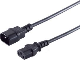 S/CONN maximum connectivity Kaltgeräteverlängerung C13-C14, VDE 3x0,75qm², 3,0m (60009-3)