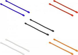 DeLOCK Cable Ties flexible - Kabelbinder-Kit - 25cm - Schwarz, weiß, Blau, Rot, orange (18972)
