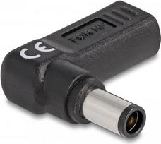 Delock - Netzteil - USB-C (W) zu Gleichstromstecker 7,4 x 5 mm (M) - 19.5 V - 3 A - gewinkelt - Schwarz