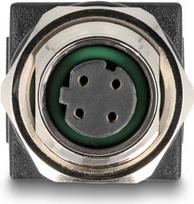 Delock M12 Adapter D-kodiert 4 Pin Buchse zu RJ45 Buchse gerade (60060)