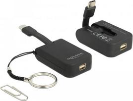 DeLOCK - Externer Videoadapter - VL100 - USB-C - Mini DisplayPort - Schwarz (63939)