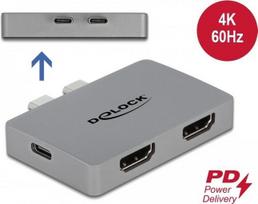 Delock - Dockingstation - USB-C / Thunderbolt 3 - 2 x HDMI (64123)