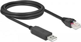 Delock - Serieller Adapter - USB (M) bis RJ-45 (M) - 2,0m - USB / USB2.0 / EIA-232 - Schwarz (64161)