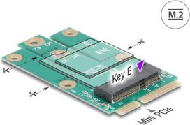 Delock 64338 - Adapter Mini PCIe Stecker> M.2 Key E Slot (64338)