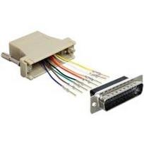 Delock Adapter D-Sub 25 Pin Stecker > RJ45 Buchse Montagesatz (65433)